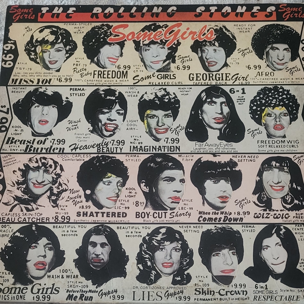 Rolling Stones Some Girls US1978 LP COC 39108 Banned Record.